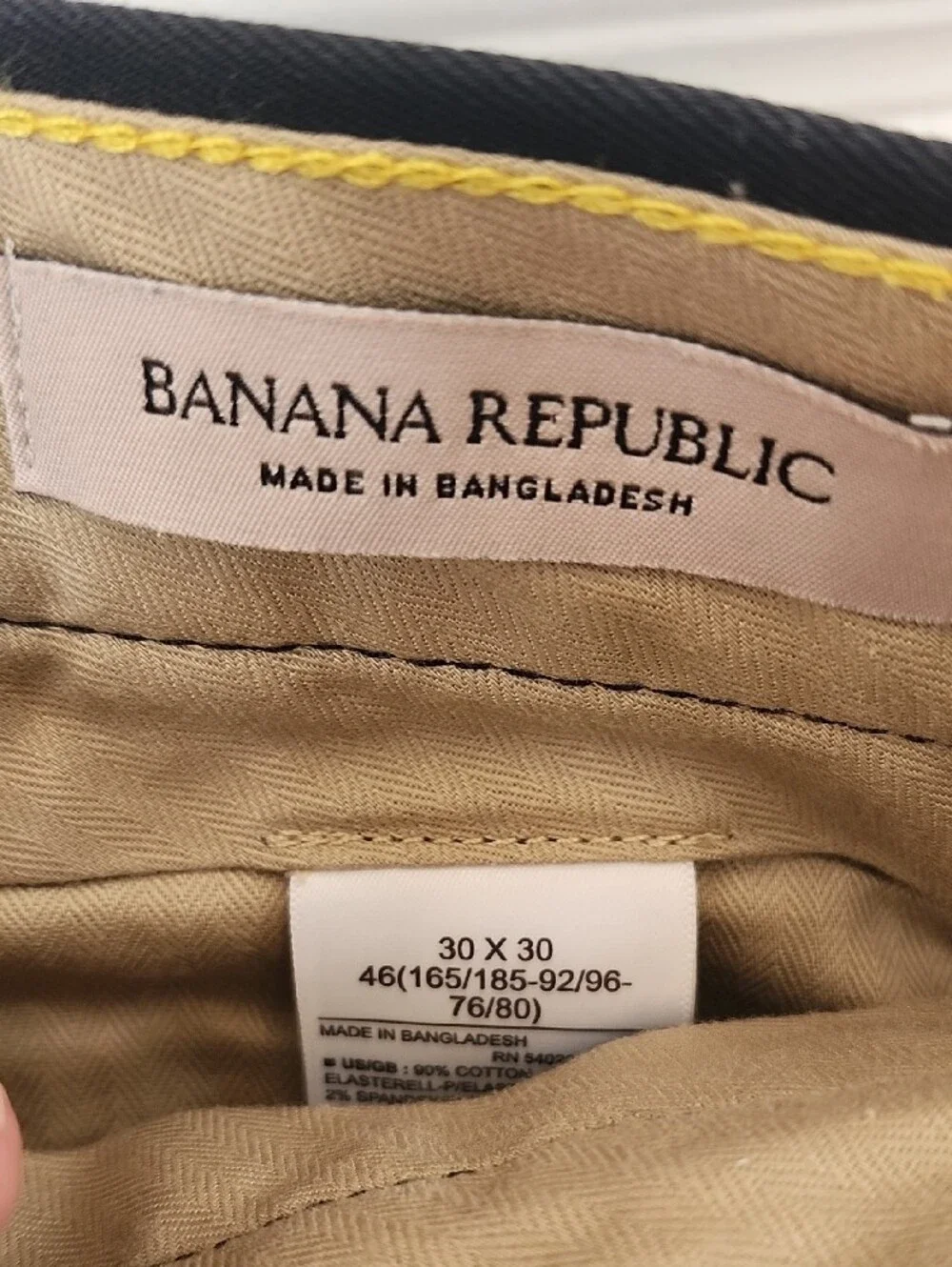 Banana Republic Black Straight Chinos